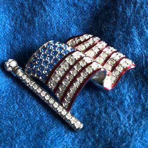 Vintage flag pin